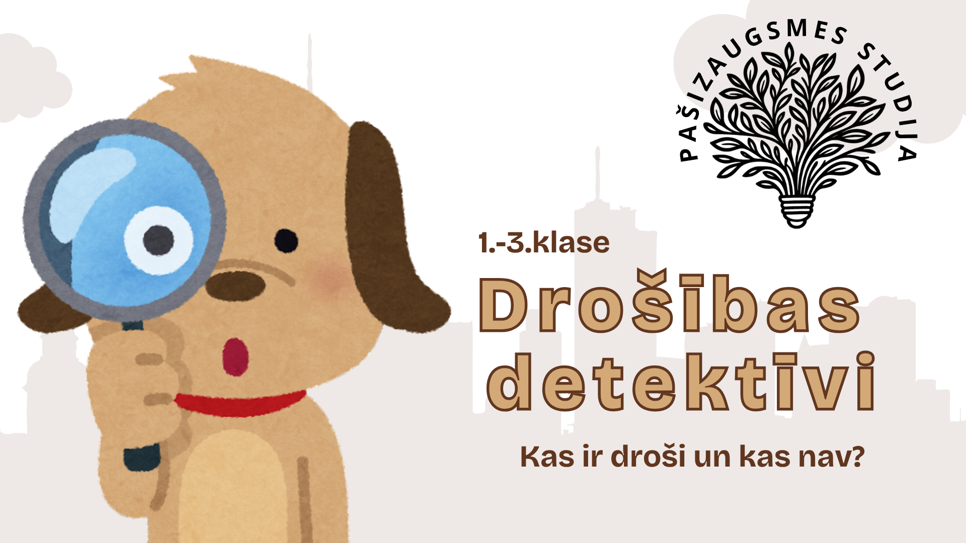 Nodarbības 1.–3. klasei “Drošības detektīvi” aplīte